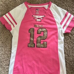 Patriots Kids Pink and White Jersey